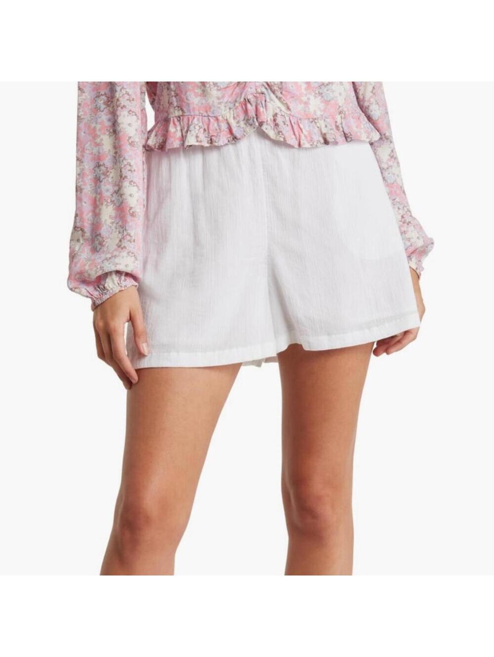 Abound Cotton Gauze Pull-On Shorts White XXS